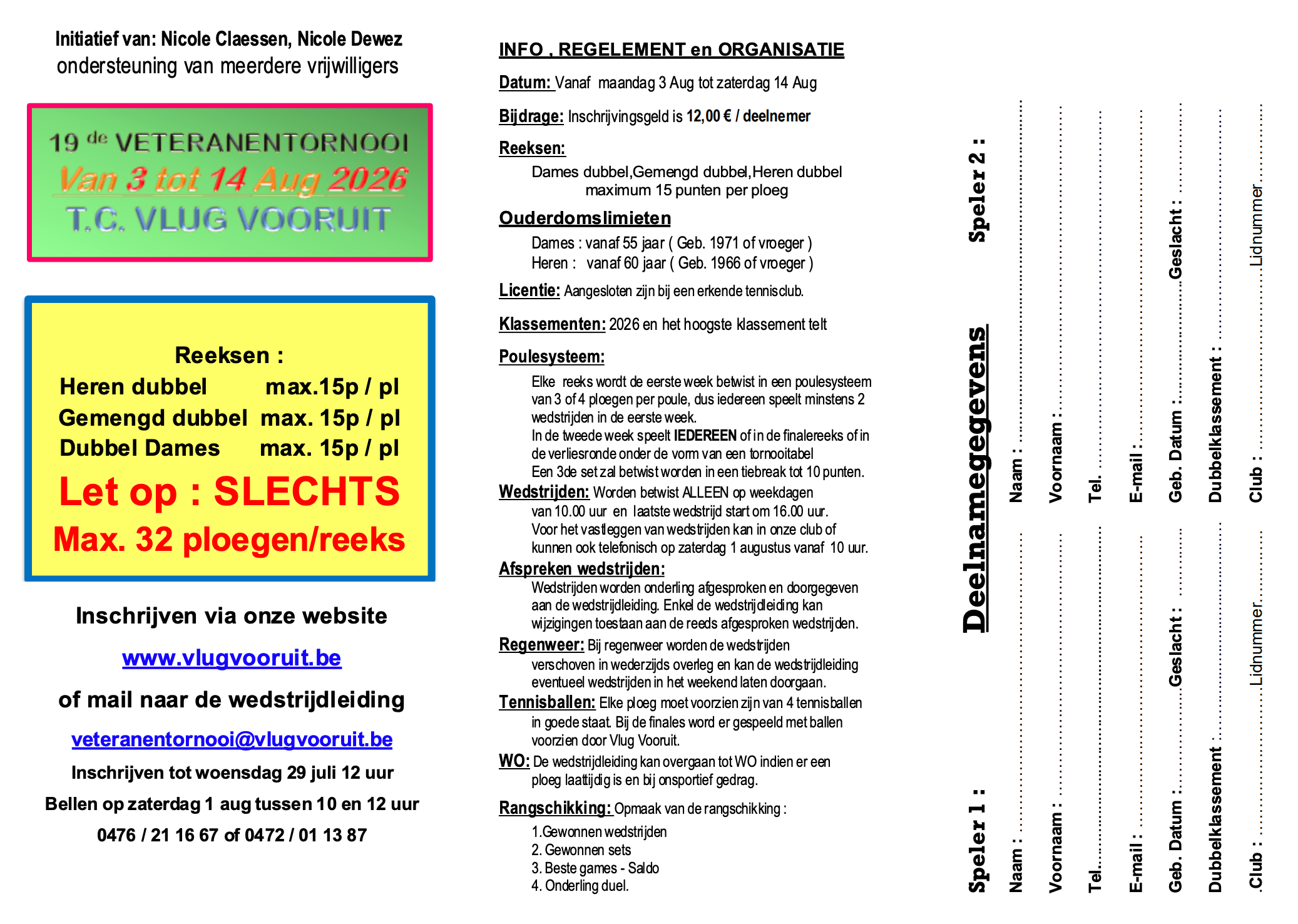 Veteranentornooi 2026 Veteranentornooi 2026